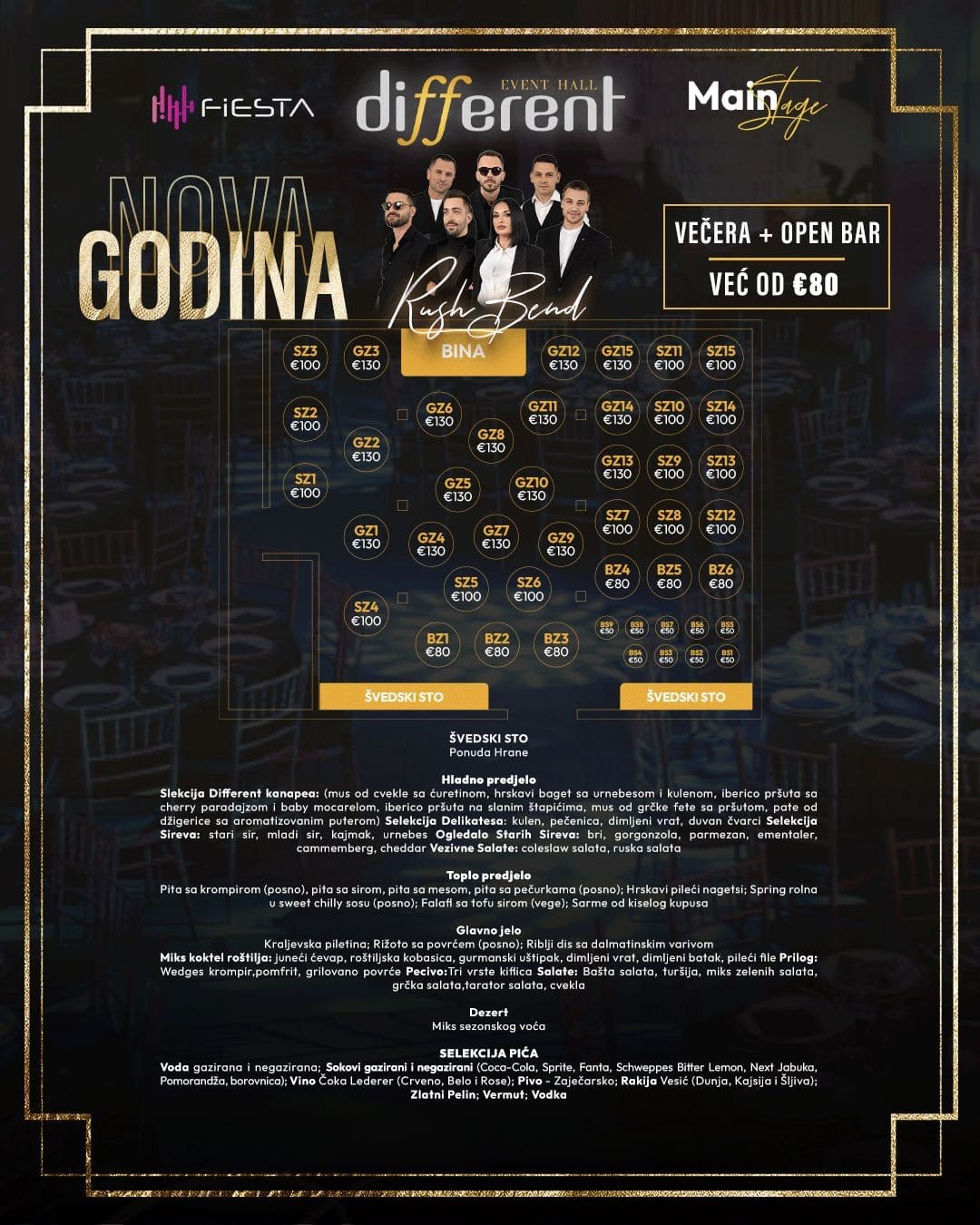 Different mapa Nova godina