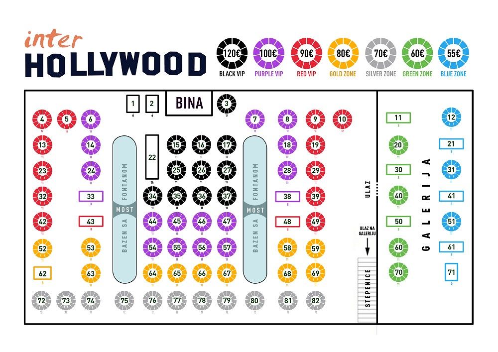 Inter Hollywood.Nova godina mapa